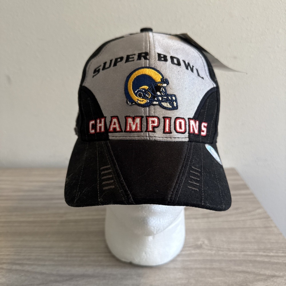 Vintage Logo Athletic St Louis LA Rams 2000 Super Bowl Champions Hat NWT NFL
